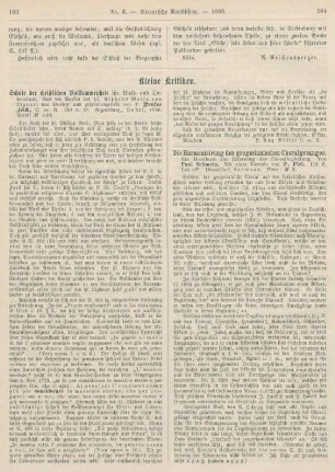 183-188 Kleine Kritiken