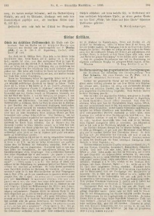 183-188 Kleine Kritiken