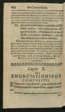 Caput X. De Enunciationibus Compositis.