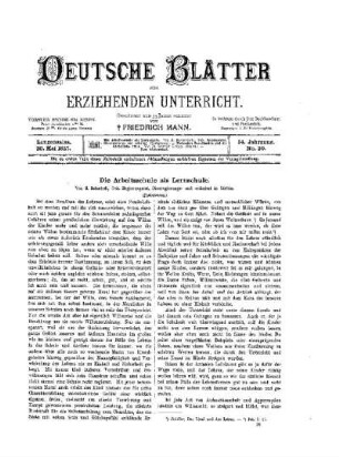Die Arbeitsschule als Lernschule : (Fortsetzung)