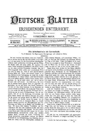 Die Arbeitsschule als Lernschule : (Fortsetzung)