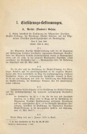 Allgemeine Deutsche Wechsel-Ordnung mit Kommentar in Anmerkungen und der Wechselprozess nach den Reichs-Justizgesetzen : Hrsg. von H. Rehbein