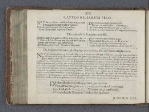 XX. Raptus filiarum silo. The rape of the Daughters of Silo. De Benjamiten roven de Dochteren van Silo, soo veel hen nodigh waren.