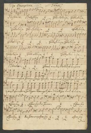 Vox Evangelistae. Tenor (2. Ex.)