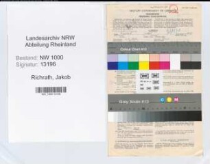 Entnazifizierung Jakob Richrath, geb. 02.04.1892 (Verw.Angest.)