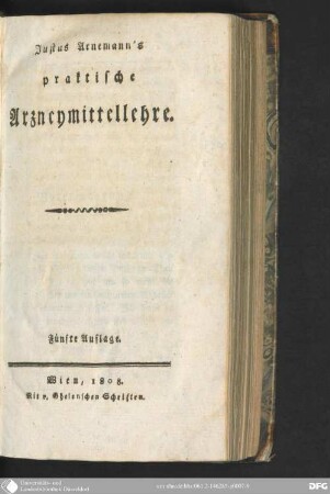 Justus Arnemann's praktische Arzneymittellehre