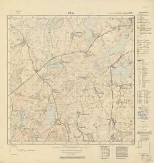 2238 (alte Nr.: 849) Zehna, Meßtischblatt (4cm - Karte)