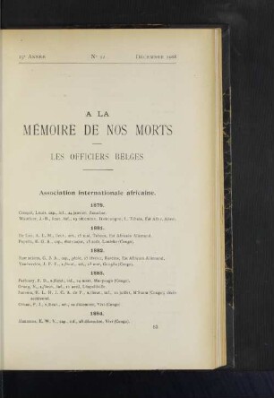 No 12, Décembre 1908