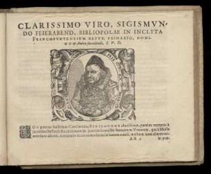 Bildnis des Formschneiders Sigismund Feierabend