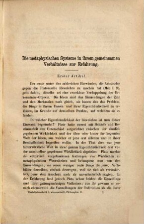 Vierteljahrsschrift für wissenschaftliche Philosophie. 2. 1878