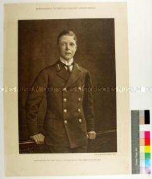 Porträt des jungen Albert Edward Prinz von Wales in Marineuniform, nach einer unbekannten Fotografie