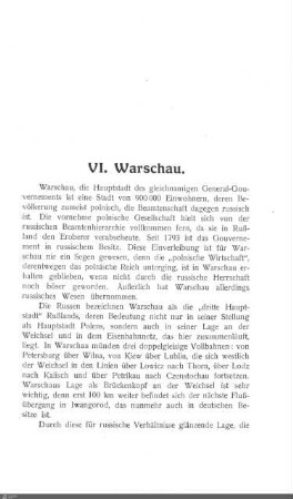 VI. Warschau