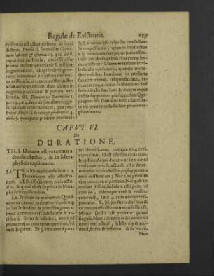 Caput VI. de duratione.