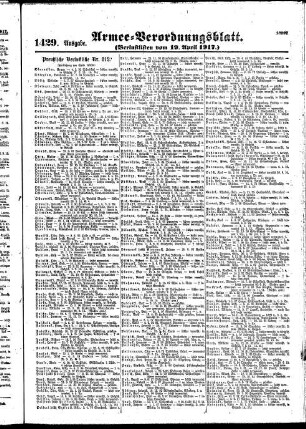1429.Ausgabe. Donnerstag, 19. April 1917