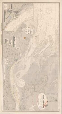 75 Nordsee; deutsche Küste. Elbe-Mündung von Feuerschiff Nr. I bis Brunsbüttelkoog. Reede von Cuxhaven