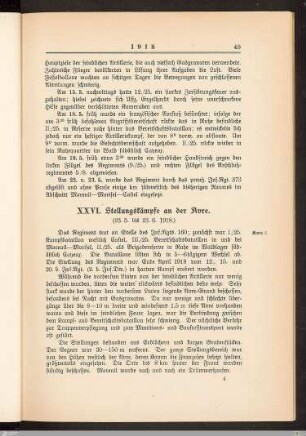 XXVI. Stellungskämpfe an der Avre