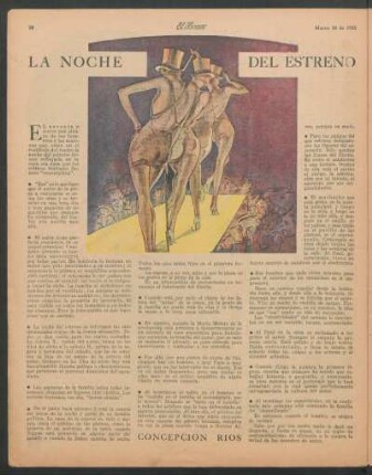 La noche del estreno