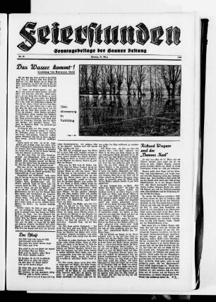 Feierstunden. 1934-1938