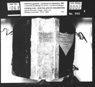 Schatzungsprotokoll über das Amt Schrozberg und Lindlein, angelegt durch Heinrich Friedrich Kistner, Amtsvogt, und Matthias Daniel Diedel, beide zu Schrozberg.