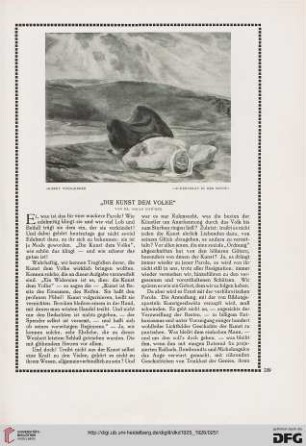 Die Kunst dem Volke"