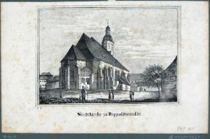 Ansicht der Stadtkirche in Dippoldiswalde