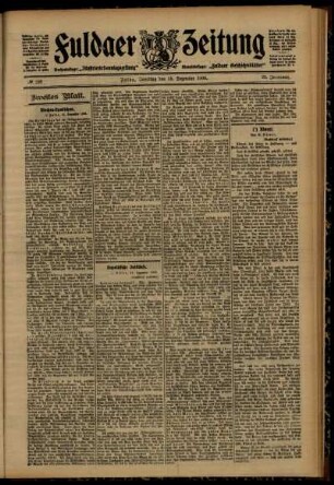Zweite Ausgabe vom Samstag, den 15. Dezember 1906.