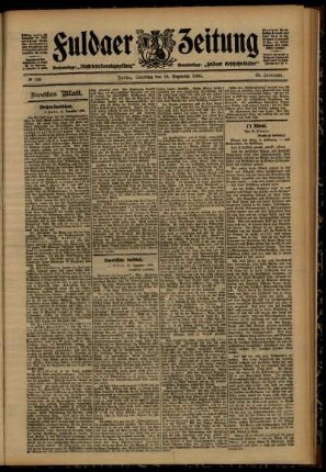 Zweite Ausgabe vom Samstag, den 15. Dezember 1906.