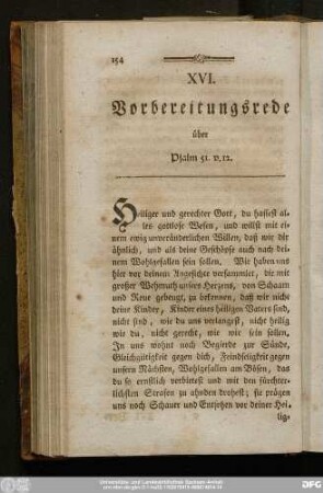 XVI. Vorbereitungsrede über Psalm 51. v. 12.