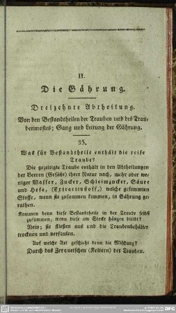II. Die Gährung