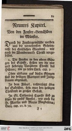 Neuntes Kapitel