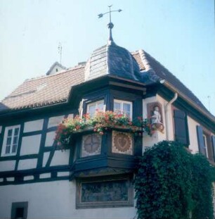 St. Martin. Fachwerkhaus "Das Briefmarkenhaus"
