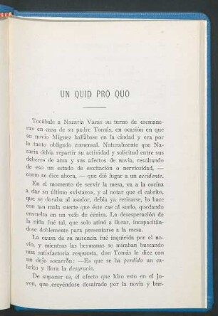 Un quid pro quo