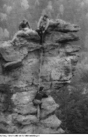 Bielatal, Klettern im Bielatal, 1946/47