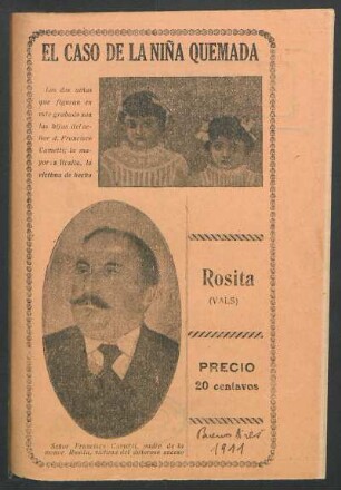 El caso de la niña quemada, Rosita (vals)