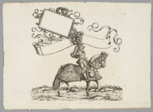 Berittener Meister der Turniere, Anthoni von Yfan, Blatt 41 aus: Marx Treitzsaurwein, "Kaiser Maximilian I Triumph – le triomphe de l’Empereur Maximilien I en une suite de Cent trent cinq planches gravées en bois d’après les dessins de Hans Burgmair", Wien 1796