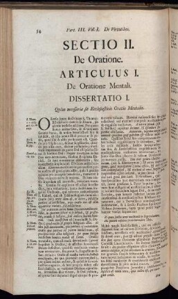 Sectio II. De Oratione.