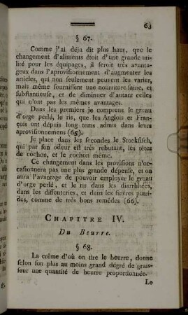 Chapitre IV. Du Beurre.