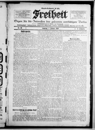 Freiheit. 1918-1919