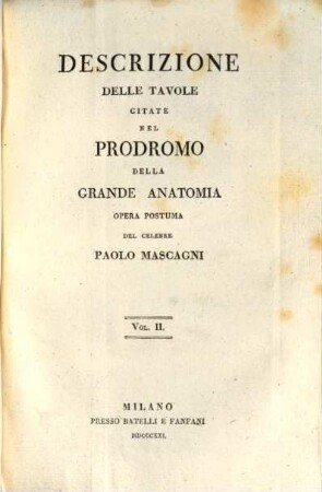 Descrizione delle tavole citate nel prodromo della grande anatomia, 2