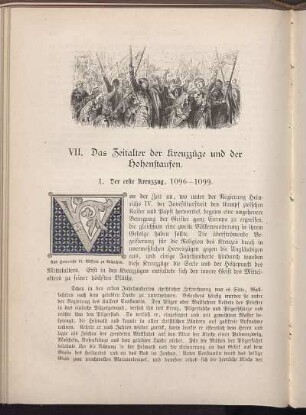 VII. Das Zeitalter der Kreuzzüge und der Hohenstaufen.