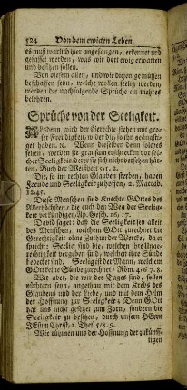 Sprüche von der Seeligkeit.