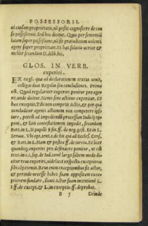 Glos. In Verb. experiri.