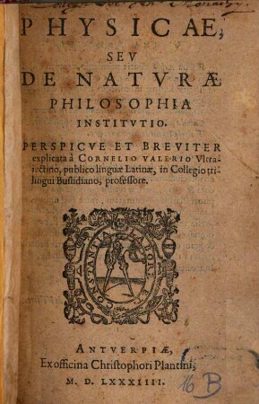 Physicae Sev De Natvrae Philosophia Institvtio