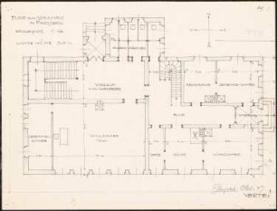 Schulhaus, Parsberg: Grundriss EG 1:100