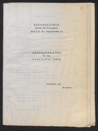 1934/35: Jahresbericht ... - 1934/35