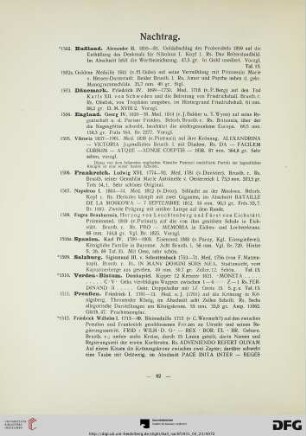 Nachtrag (Nr. 1502-1516)