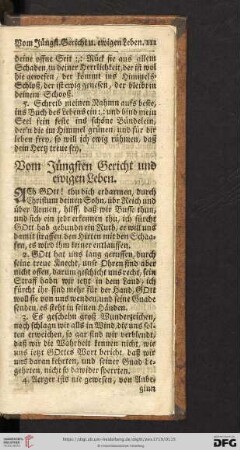 Vom Juengsten Gericht und ewigen Leben