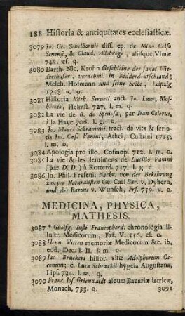 Medicina, Physica, Mathesis