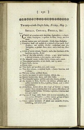 Twenty-ninth Day's Sale, Friday, May 7.