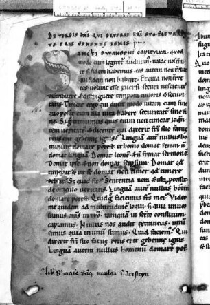 Buchseite, Folio 1 verso